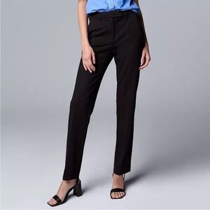 Simply Vera Vera Wang Black Straight Leg Pants